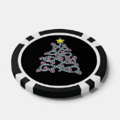 Gothic Skulls Weihnachtsbaum Poker Chips (Einzeln)