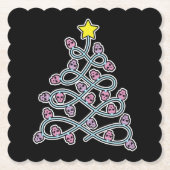 Gothic Skulls Weihnachtsbaum-Untersetzer Untersetzer (Vorderseite)
