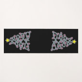 Gothic Skulls Weihnachtsbaum Yoga Mat Yogamatte (Vorderseite (Horizontal))