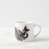 Gothic Snake & Red Flowers Tasse – Dunkle Botanik (Rechts)