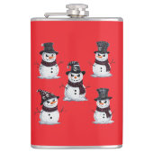 Gothic Snowman Flachmann (Vorderseite)