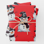 Gothic Snowman Geschenkpapier Set (Beispiel)