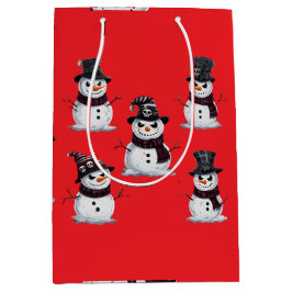 Gothic Snowman Mittlere Geschenktüte