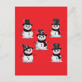 Gothic Snowman Postkarte