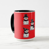 Gothic Snowman Tasse (Vorderseite Links)