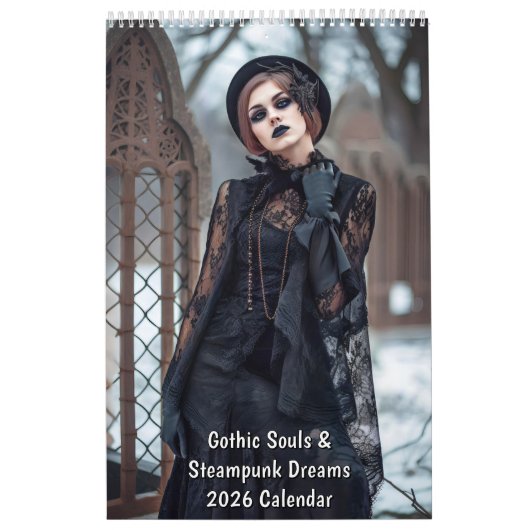 Gothic Souls & Steampunk Dreams – 2026 Calendar Kalender (Titelbild)