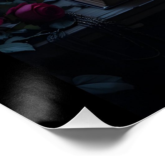 Gothic Spellbook Window Poster (Ecke)