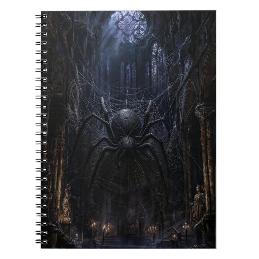 Gothic Spider Dark Victorian Kunstprint Notizblock (Vorderseite)