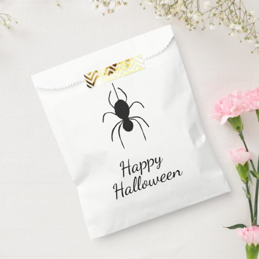 Gothic Spider Halloween-Party Einfach Schwarz-weiß Geschenktütchen (Versiegelt)