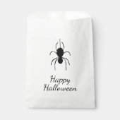 Gothic Spider Halloween-Party Einfach Schwarz-weiß Geschenktütchen (Vorderseite)