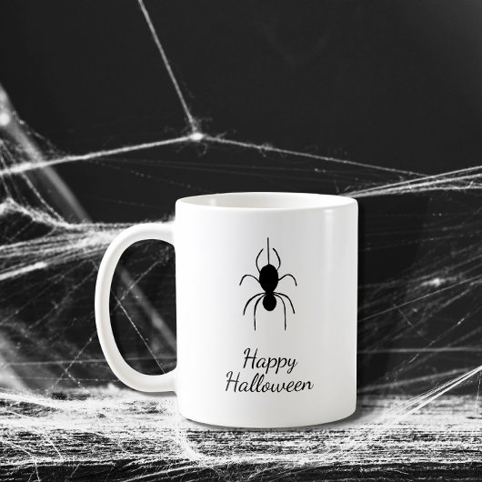Gothic Spider Halloween-Party Einfach Schwarz-weiß Kaffeetasse