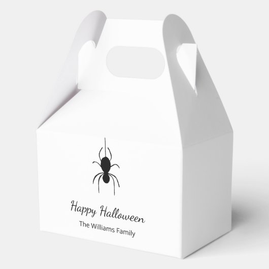 Gothic Spider Halloween-Party Einfaches Skript Geschenkschachtel (Vorderseite)