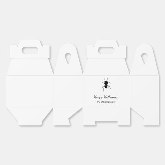Gothic Spider Halloween-Party Einfaches Skript Geschenkschachtel (Ungeklappt)