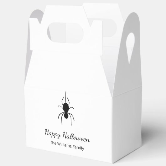 Gothic Spider Halloween-Party Einfaches Skript Geschenkschachtel (Offen)