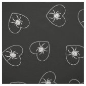 Gothic Spider Heart Toss Pattern Stoff (Muster)