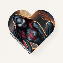 Gothic Spider Hero Heart Notebook Notizblock