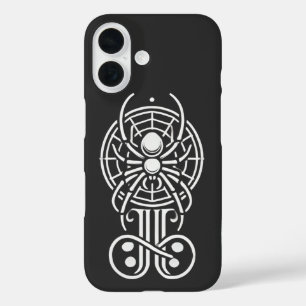 Gothic Spider Monogram iPhone 16 Hülle