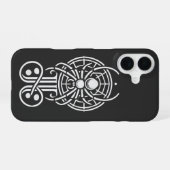 Gothic Spider Monogramm iPhone 16 Hülle (Rückseite (Horizontal))