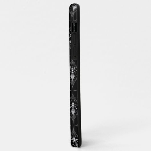 Gothic Spider Pattern Black Case-Mate iPhone Hülle (Hinten/Links)