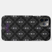 Gothic Spider Pattern Black Case-Mate iPhone Hülle (Rückseite (Horizontal))