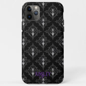 Gothic Spider Pattern Black Case-Mate iPhone Hülle (Rückseite)