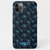 Gothic Spider Web Floral Black and Blue Case-Mate iPhone Hülle (Rückseite)