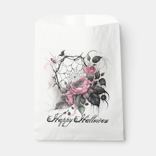 Gothic Spider Web | Halloween Geschenktütchen (Vorderseite)