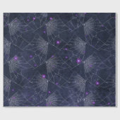 Gothic Spider Web Halloween-Muster Geschenkpapier (Flach)