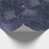 Gothic Spider Web Halloween-Muster Geschenkpapier (Ecke)