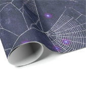 Gothic Spider Web Halloween-Muster Geschenkpapier (Rolleneckpunkt)