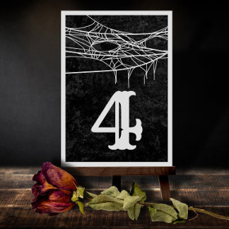 Gothic Spider WebHalloween-Hochzeitsstimmung - Tis Dankeskarte