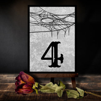 Gothic Spider WebHalloween-Hochzeitsstimmung - Tis Dankeskarte