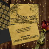 Gothic Spider WebHalloween oder Dusche Dankeskarte