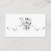 Gothic Spiderweb Diaper Raffle Baby Shower Insert  (Rückseite)