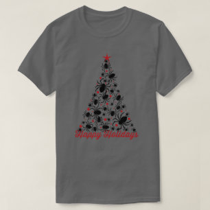 Gothic-Spinnen-Weihnachtsbaum T-Shirt
