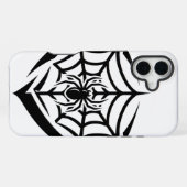 Gothic Spinnennetz iPhone Hülle (Rückseite (Horizontal))