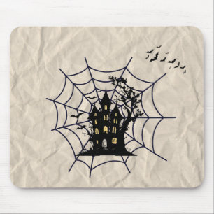Gothic-Spinnennnetz-Mauspad - Halloween-Schreibtis Mousepad