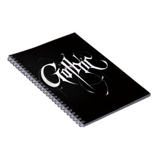 Gothic Spiral-Foto-Notizbuch Notizblock