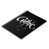 Gothic Spiral-Foto-Notizbuch Notizblock (Linke Seite)