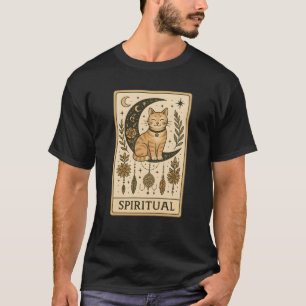 Gothic Spiritual Tarotkarte Der Mond Traumfänger T-Shirt