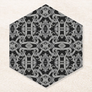 GOTHIC Spitz hexagonale Untersetzer aus Papier