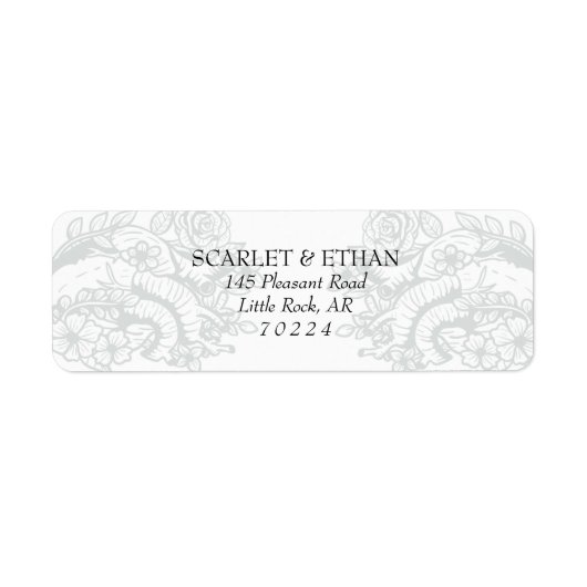 Gothic Spooky Blume Herz Elegantes Vampire (Vorne)