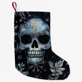 Gothic Spooky Christmas Skull Kleiner Weihnachtsstrumpf