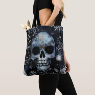 Gothic Spooky Christmas Skull Tasche