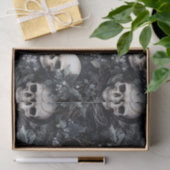 Gothic Spooky Christmas Skulls Seidenpapier (Geschenk)