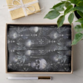 Gothic Spooky Christmas Skulls Seidenpapier (Geschenk)
