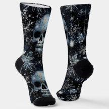 Gothic Spooky Christmas Skulls