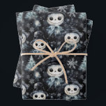 Gothic Spooky Christmas Snowman Geschenkpapier Set<br><div class="desc">Erhöhen Sie Ihre Dekoration und fügen Sie eine bezaubernde Drehung in das traditionelle festliche Ambiente ein. Tauchen Sie ein in die Dunkelheit und feiern Sie Weihnachten! ☠️ 🎄</div>