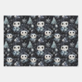 Gothic Spooky Christmas Snowman Geschenkpapier Set (Vorderseite)