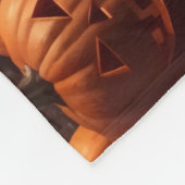 Gothic Spooky Halloween House Beängstigendes Herre Fleecedecke (Ecke)